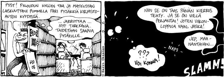 Pummilla kirjastoautossa 1/4