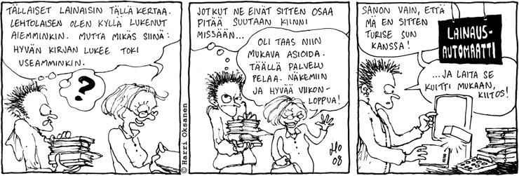 Yksilöllistä asiointia lainausautomaatilla