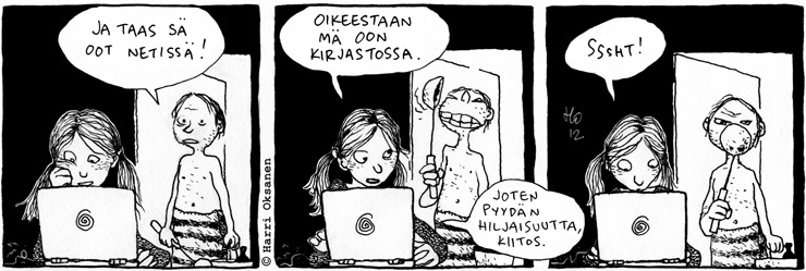 Kirjastossa