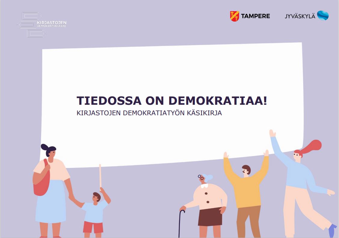 Tiedossa on demokratiaa -käsikirjan kansikuva