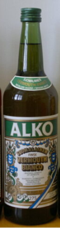 Alkon Vermouth Bianco -pullo.