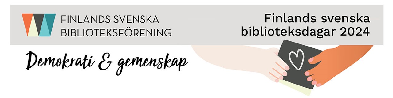 Logo för Finlands svenska biblioteksdagar 2024