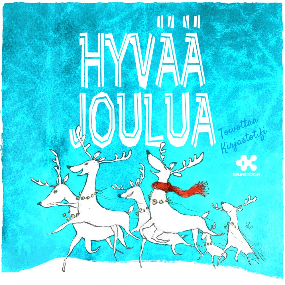 Hyvää joulua, toivottaa Kirjastot.fi.
