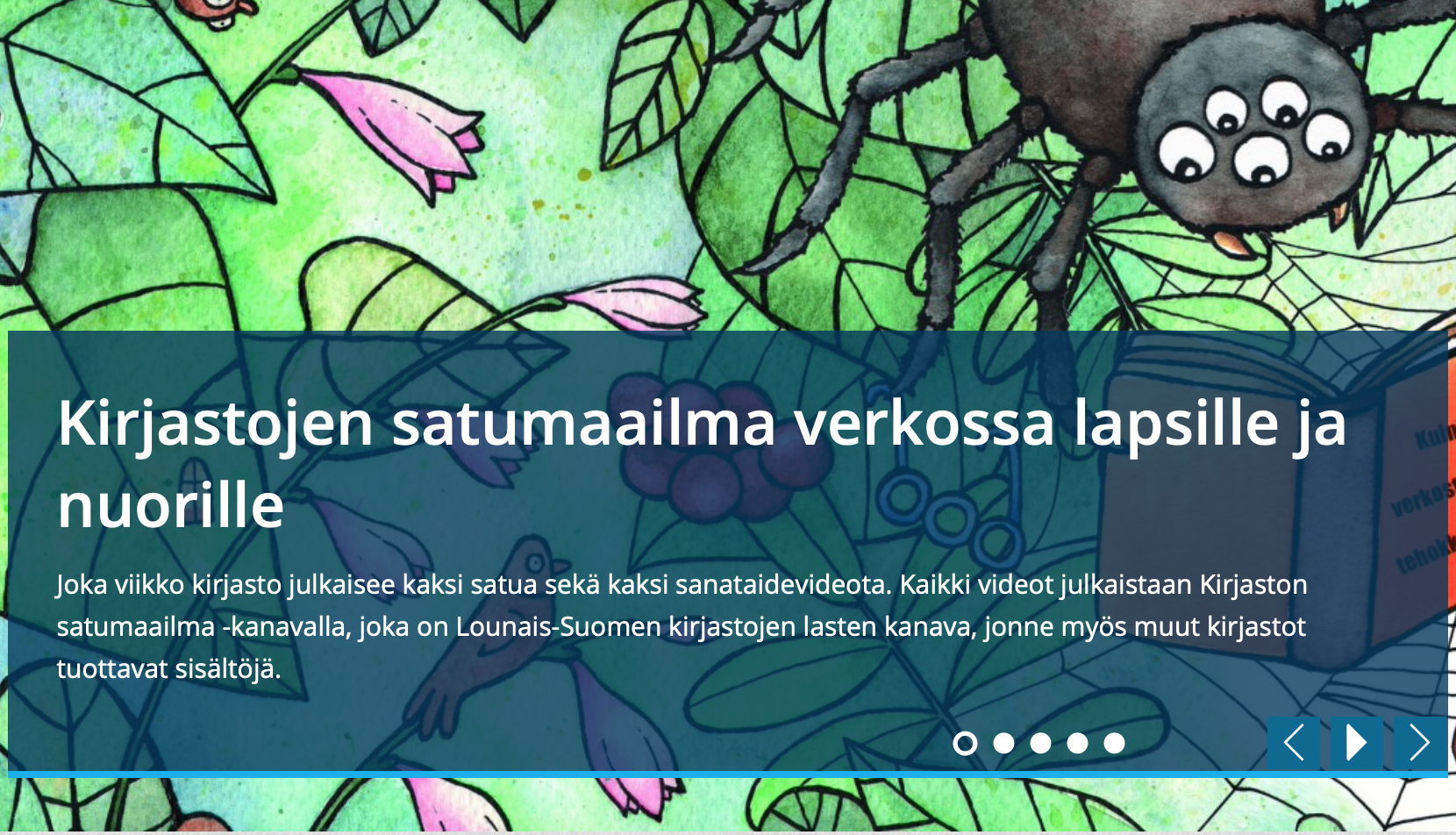 Turun kirjaston verkkosivut satutuntitieto