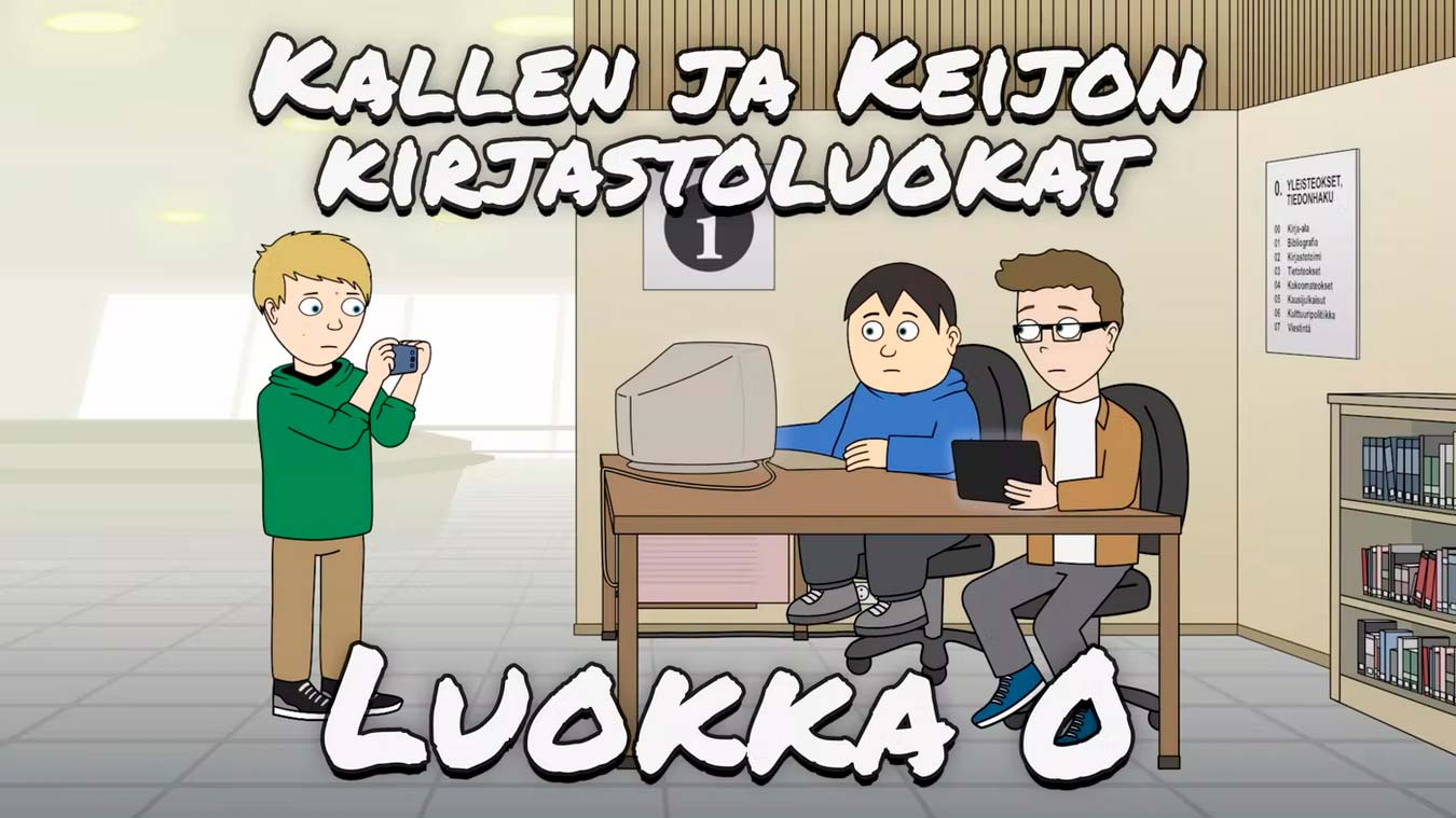 Kallen ja Keijon kirjastoluokat – luokka 0.